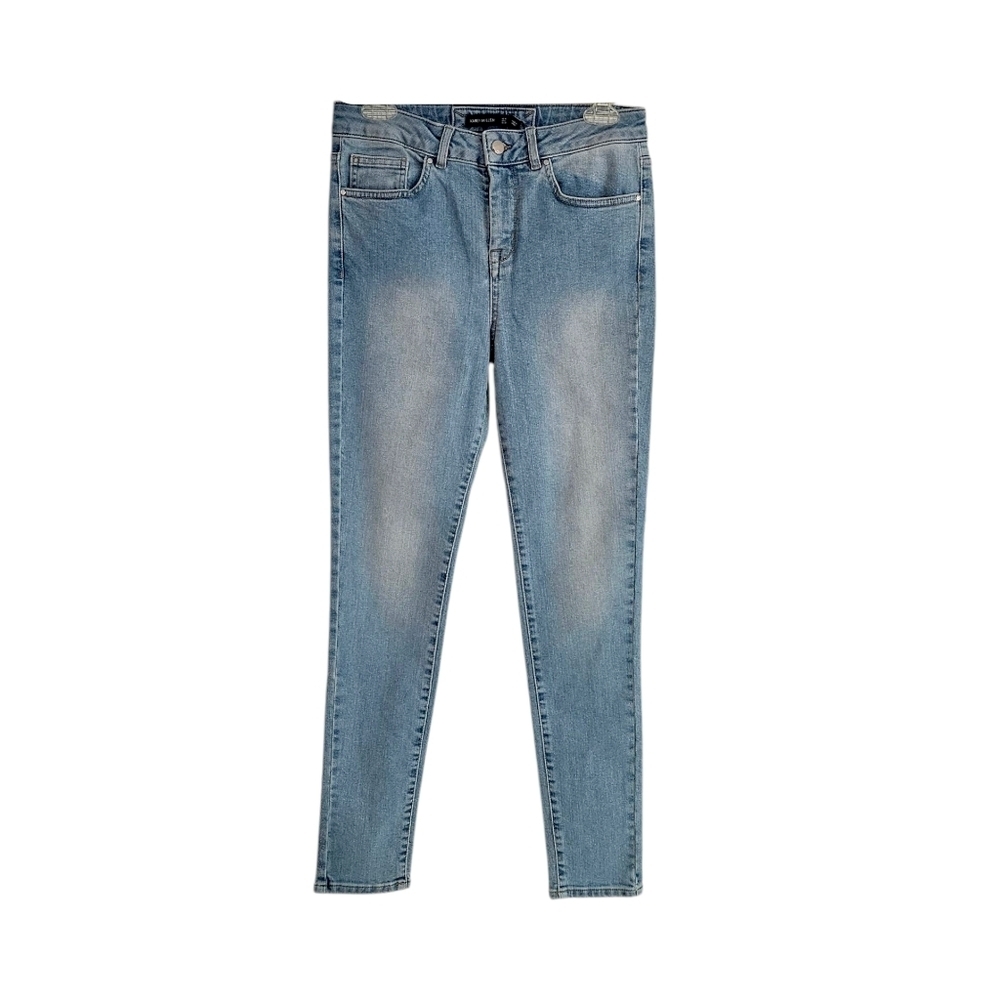 NWT Karen Millen Mid Rise Light Wash Skinny Jeans